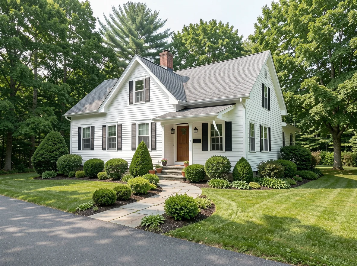 Small-town home exterior in Piscataquis County, Maine