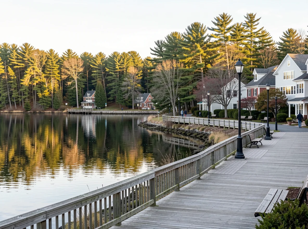 Waterfront scene near Milo Maine